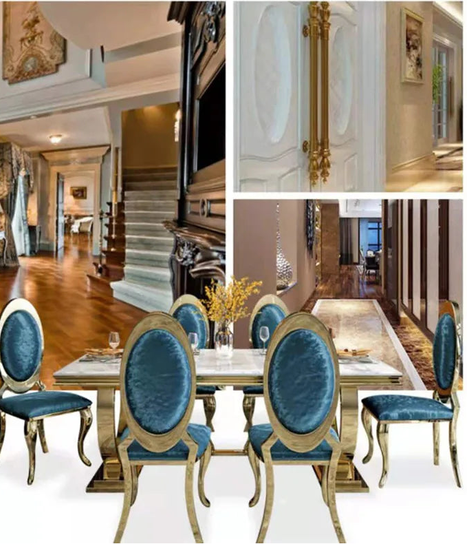 ZANORIA™ Elite Gold Structure Dining Set