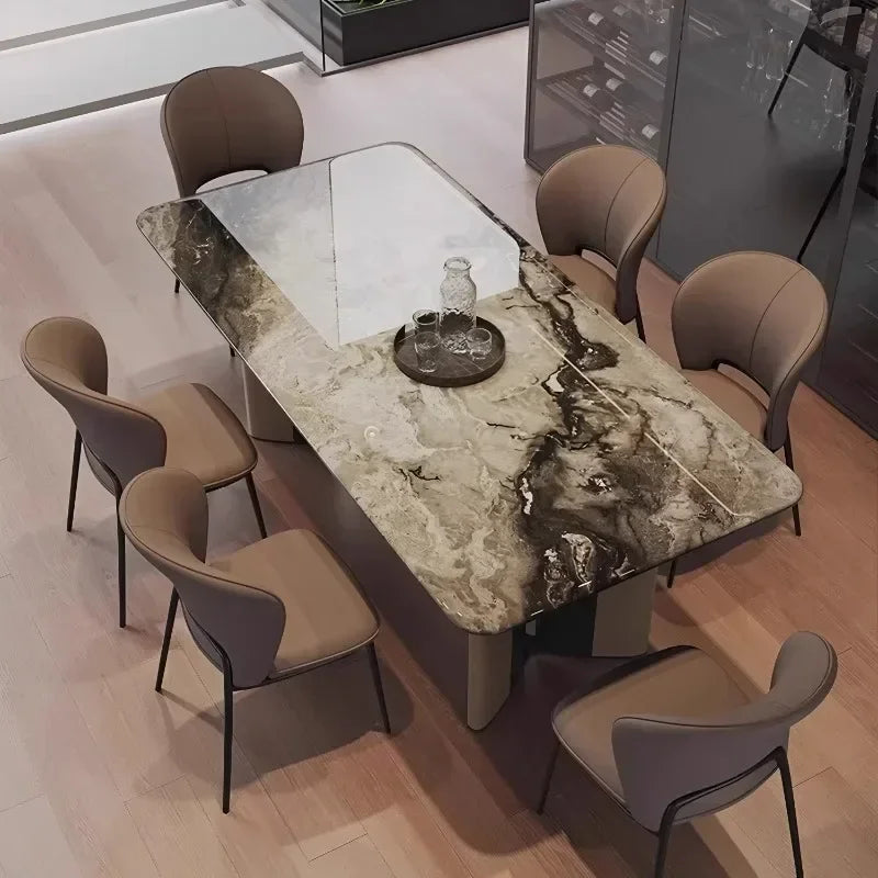 INKÉRA™ Italian Extendable Ink Stone Dining Set (140–220 cm)