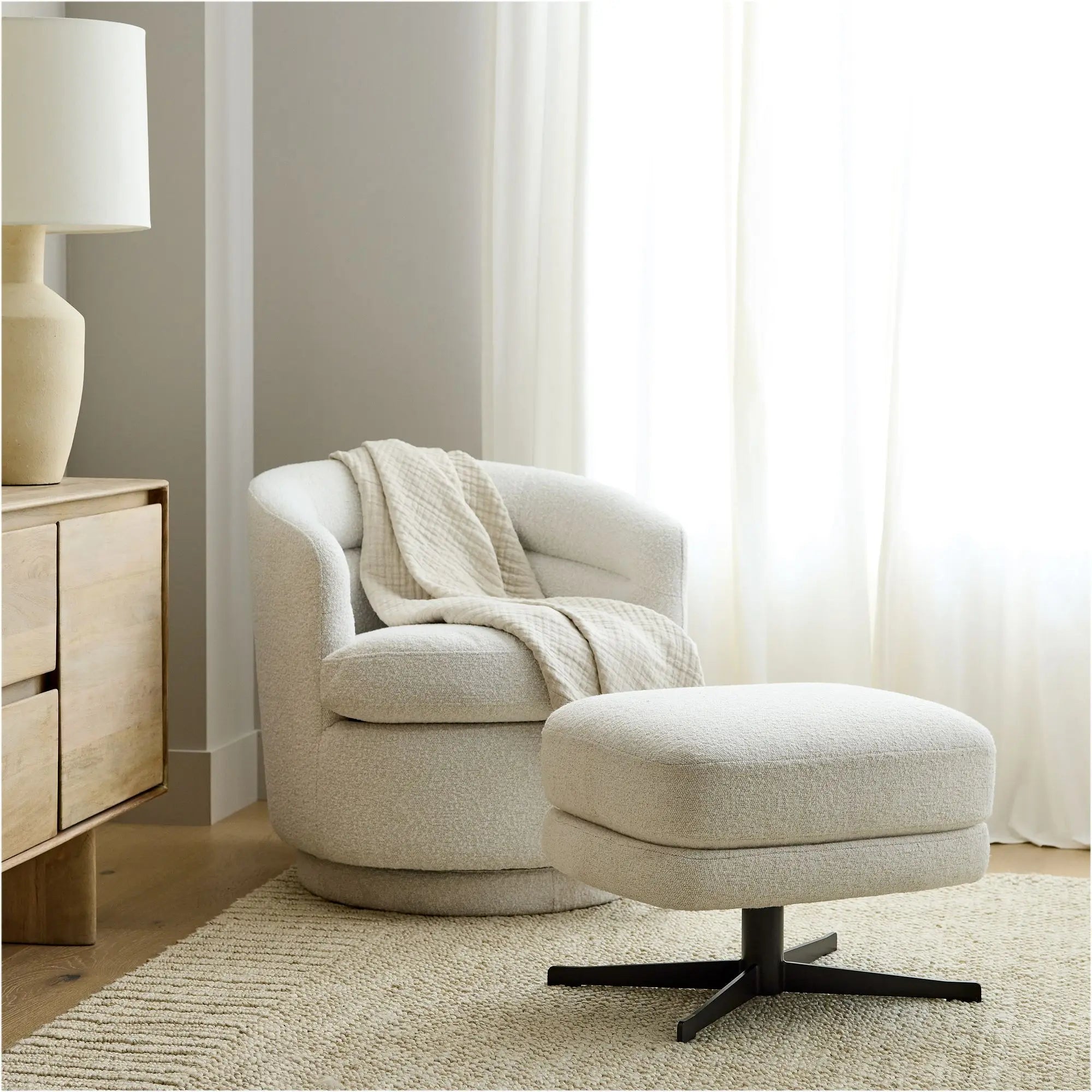 TEDDORA™ Swivel Chair by PurelyhomeDeco