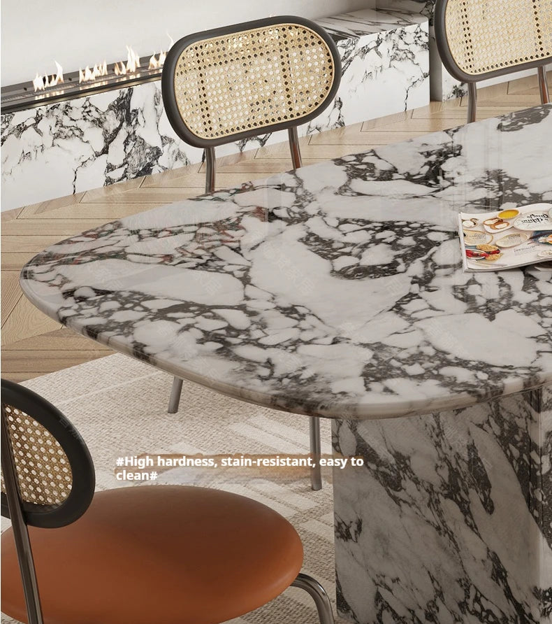 MAISONÉA™ French Cream Marble Dining Table