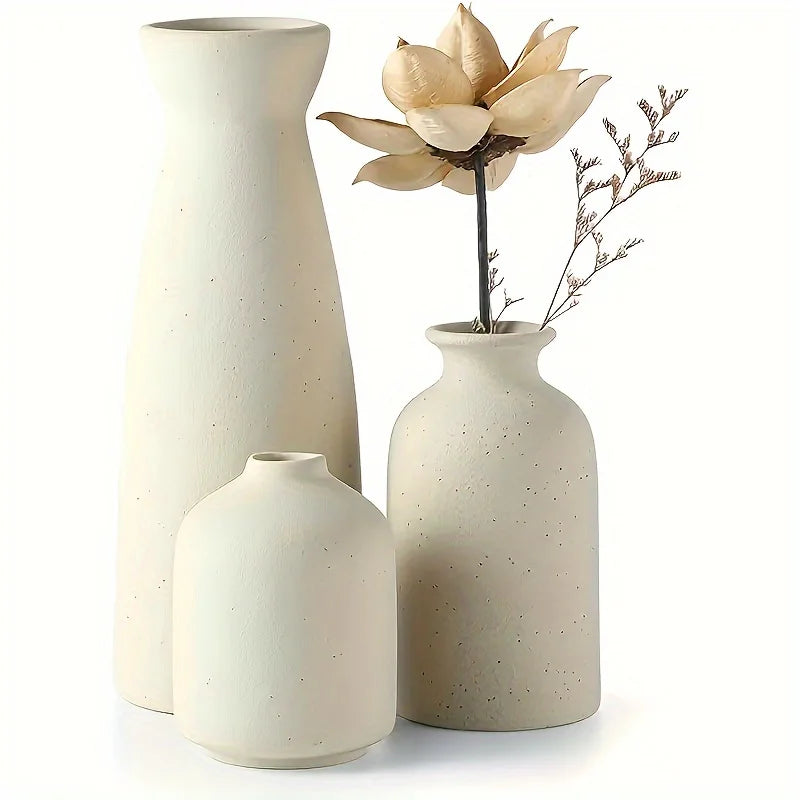 Terra Trio Vase Set by PurelyhomeDeco