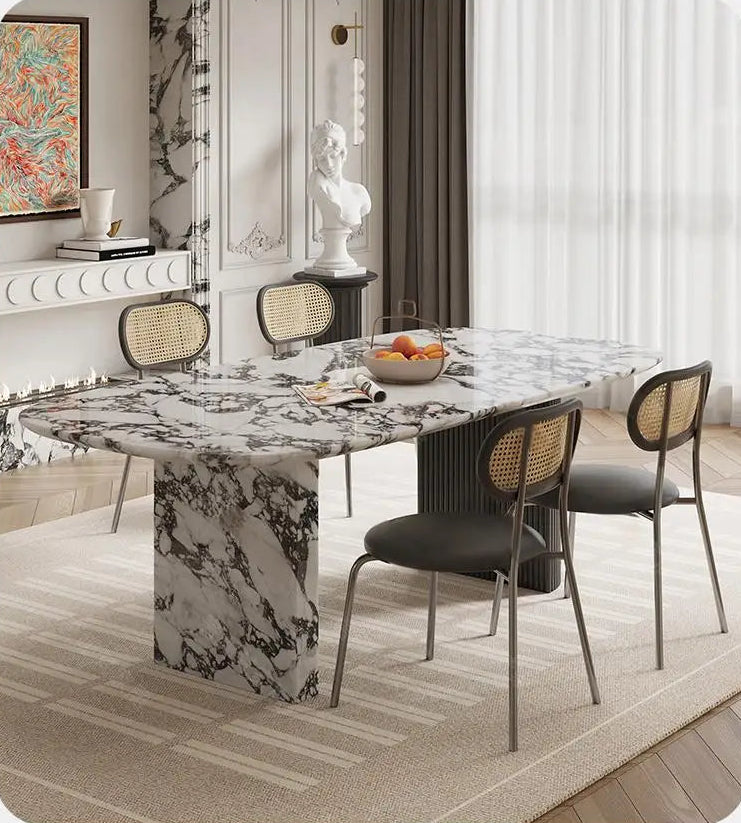 MAISONÉA™ French Cream Marble Dining Table