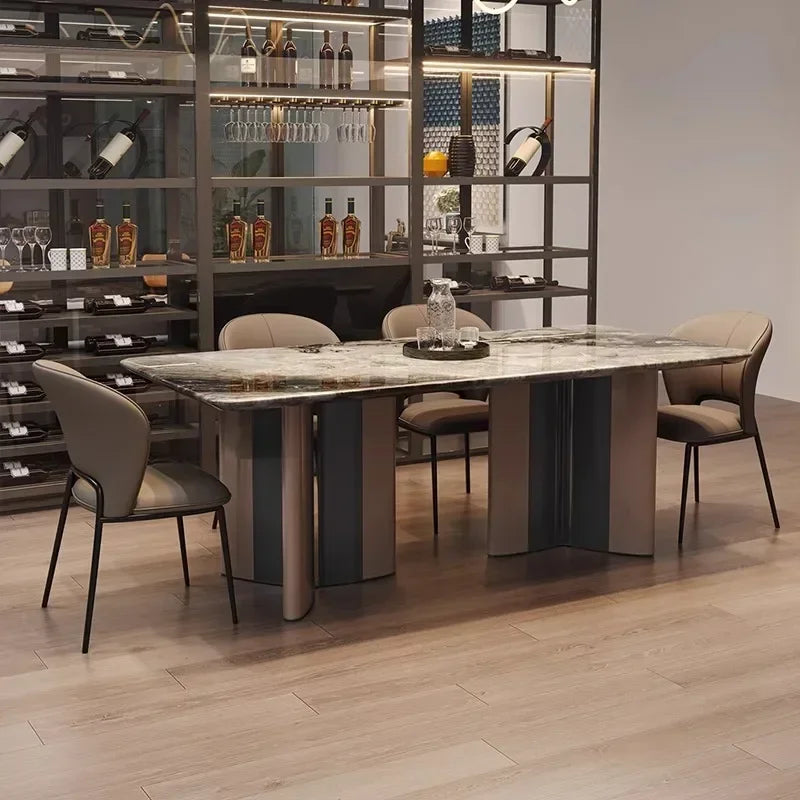 INKÉRA™ Italian Extendable Ink Stone Dining Set (140–220 cm)