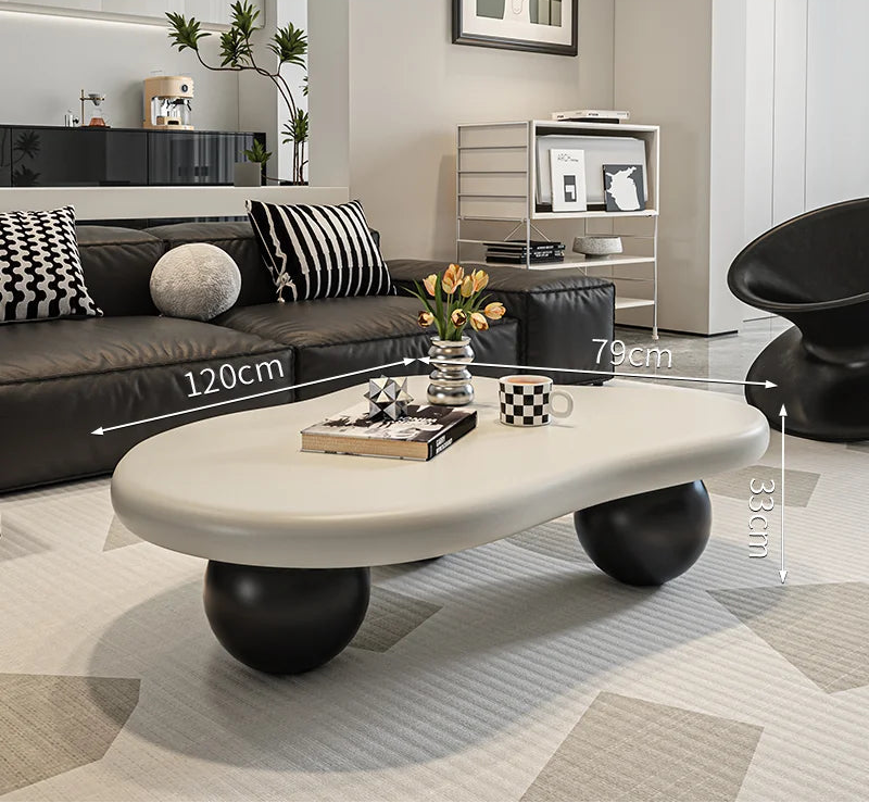 NUVORA™ Cream Cloud Coffee Table by PurelyhomeDeco