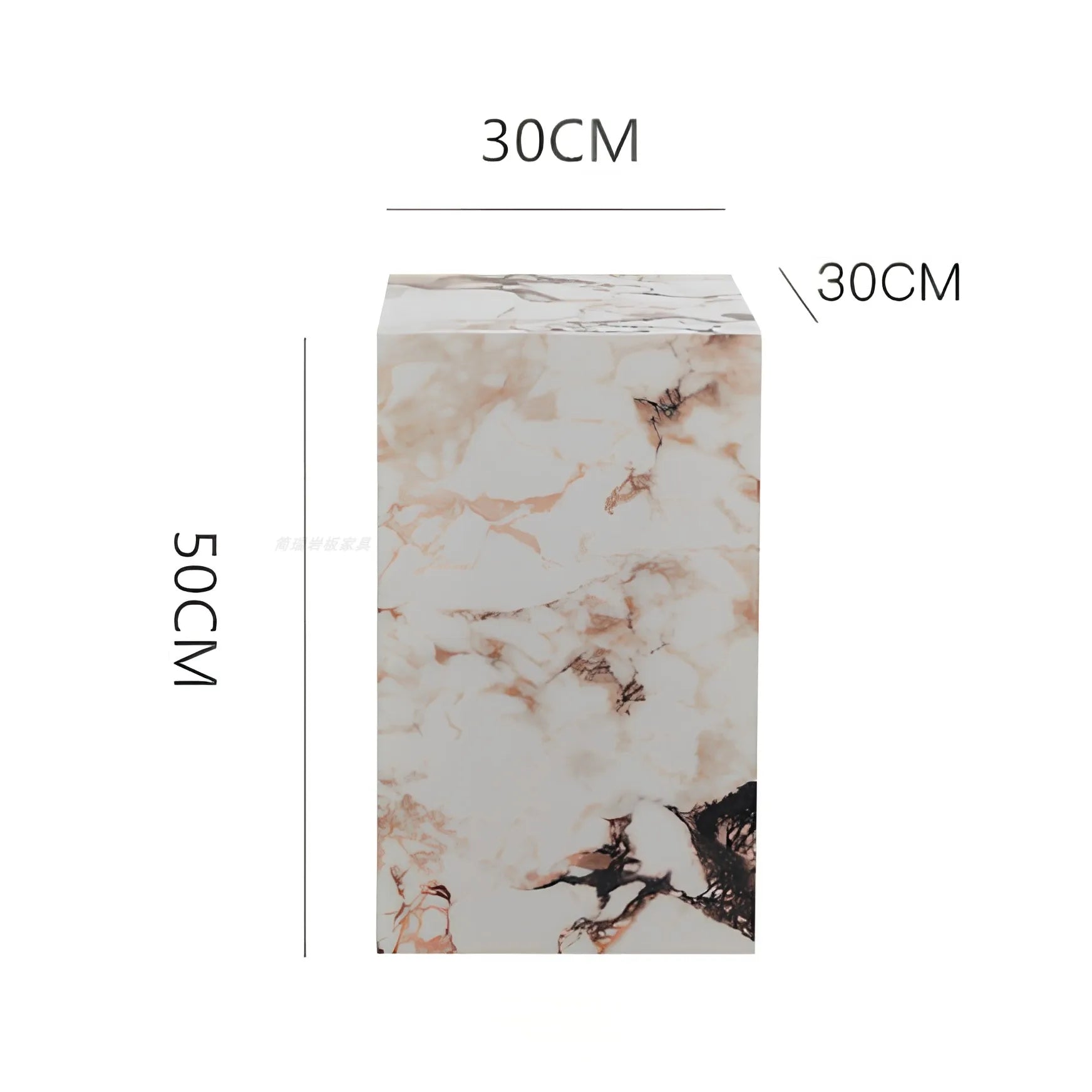 Linea Bulgari Edge Rock Slab Corner Table by PurelyhomeDeco