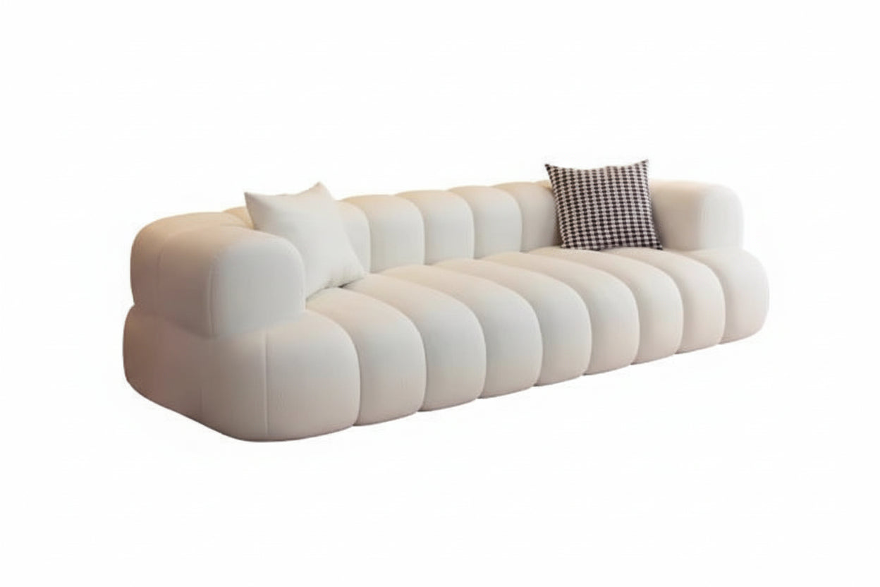 ARCELIA BLANC™ Velvet Cloud Couch | Deep Seat Designer Sofa