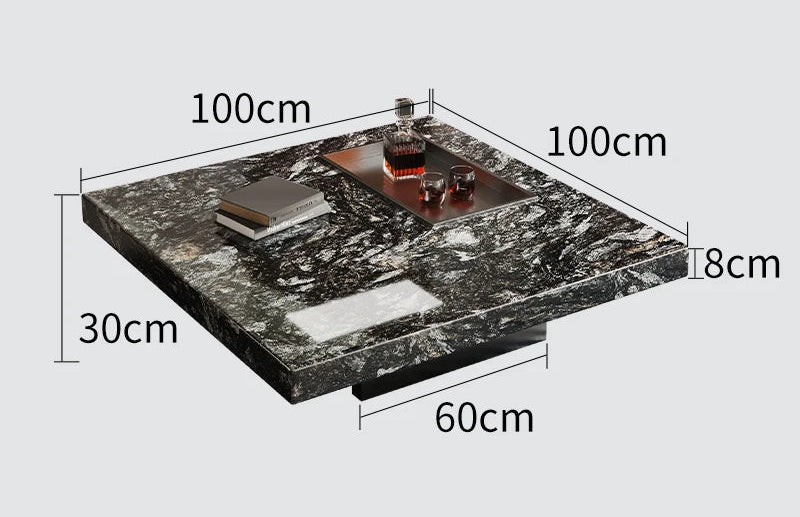 Luce di Mare™ – Nordic Modern Marble Center Table by PurelyhomeDeco