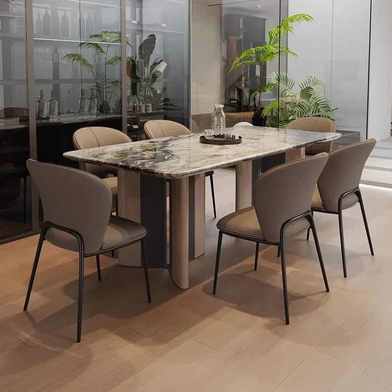 INKÉRA™ Italian Extendable Ink Stone Dining Set (140–220 cm)
