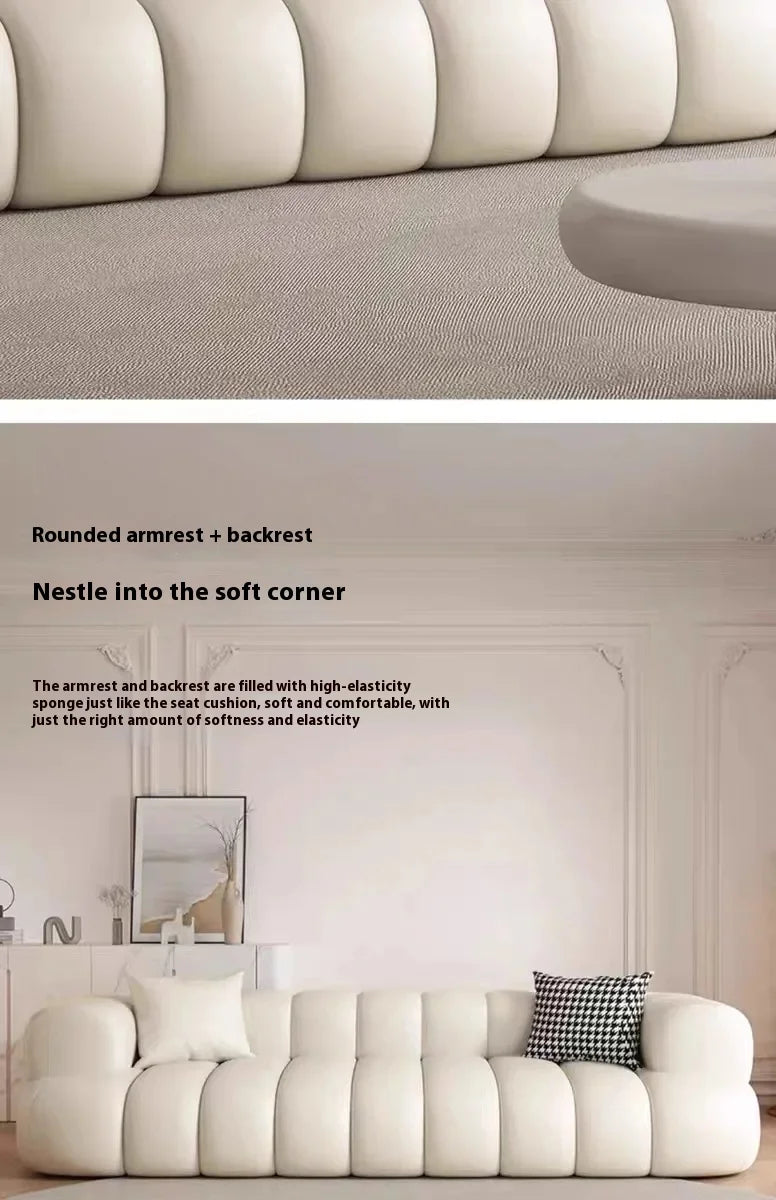 ARCELIA BLANC™ Velvet Cloud Couch | Deep Seat Designer Sofa