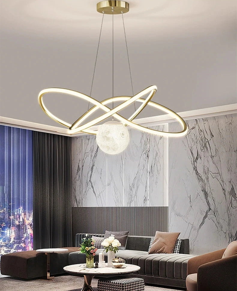 Luna Lux – Moon Shaped Designer Pendant Lamp