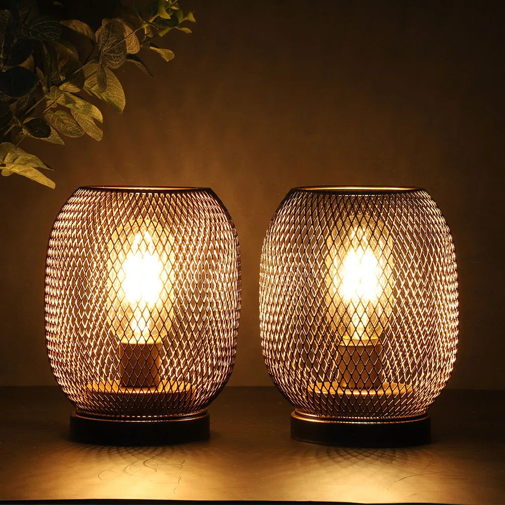 Golden Vow LED Lantern Set by PurelyhomeDeco