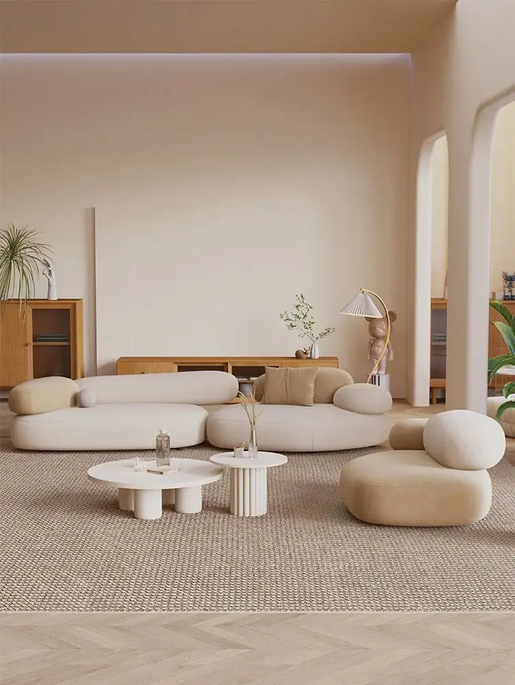 SERÉA™ Cobblestone Curve Sofa | Modern Light Luxury Living Seat