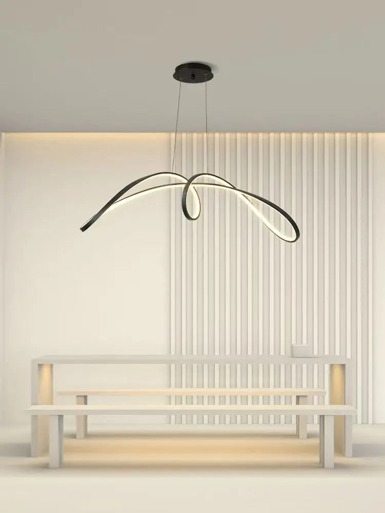 Élan Linea – Modern Minimalist LED Luxury Chandelier | Restaurant · Bedroom · Bar Lighting