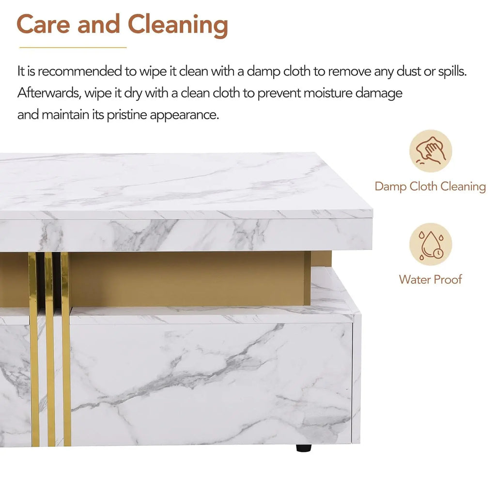 AURUM VAULT™ Modern Square Coffee Table by PurelyhomeDeco