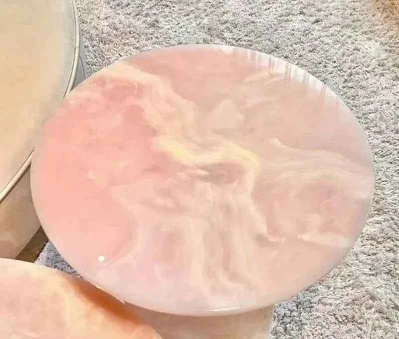 Rosé Imperiale™ – Italian Pink Marble Coffee Table Set by PurelyhomeDeco