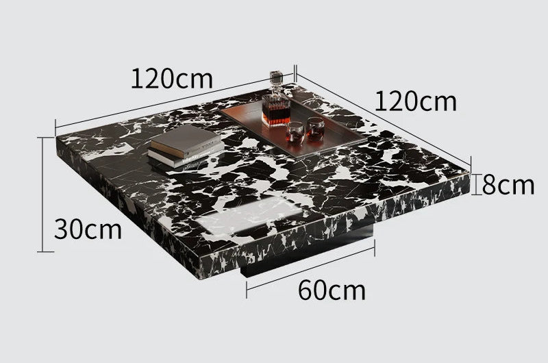 Luce di Mare™ – Nordic Modern Marble Center Table by PurelyhomeDeco