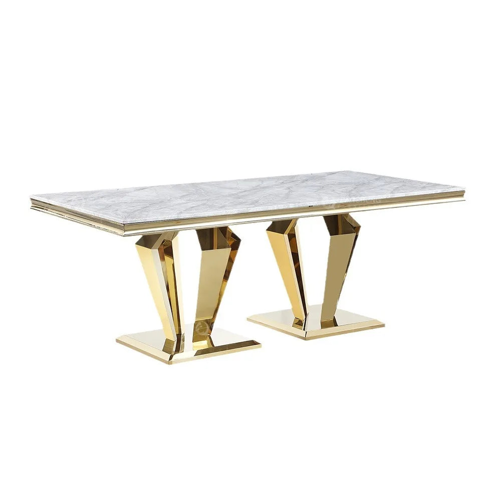 MARÉX™ Light-Luxury Marble Dining Table by PurelyhomeDeco