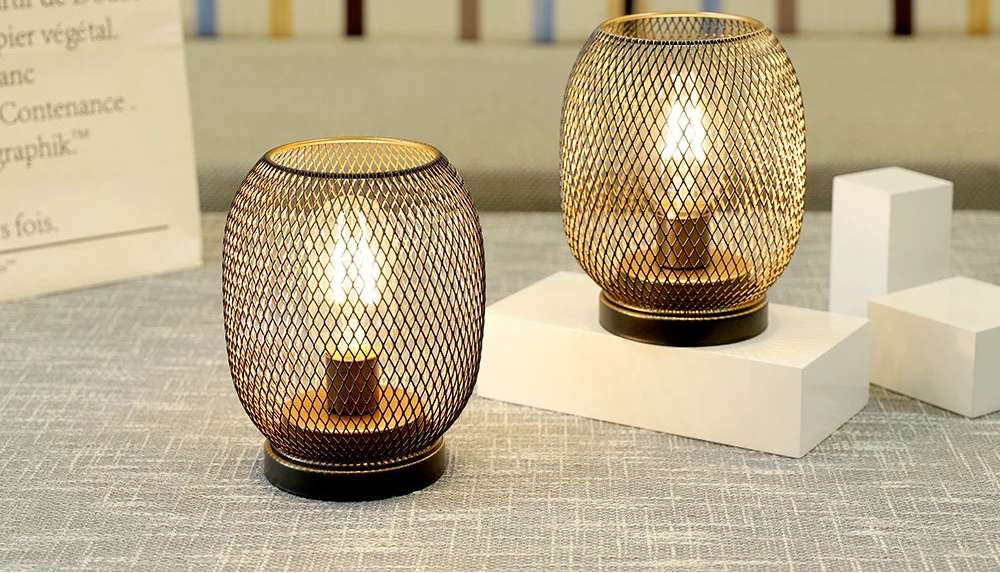 Golden Vow LED Lantern Set by PurelyhomeDeco