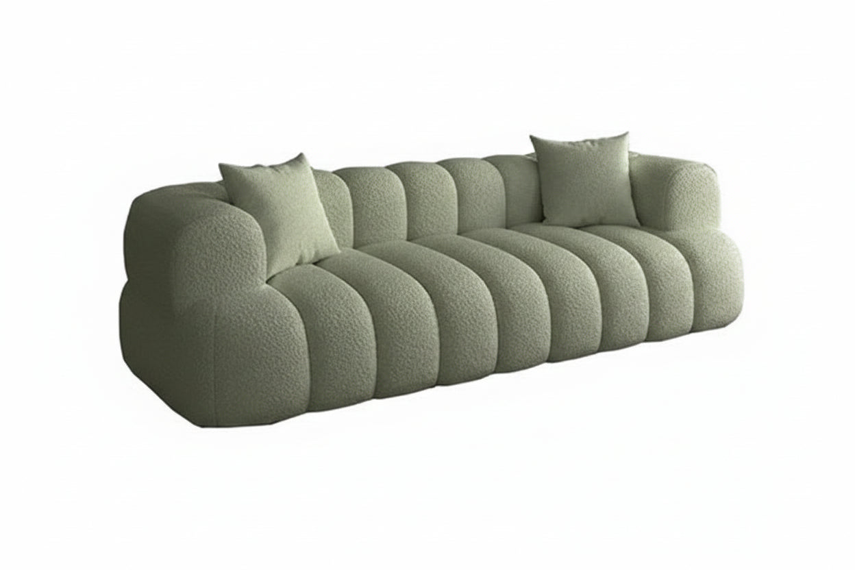 ARCELIA BLANC™ Velvet Cloud Couch | Deep Seat Designer Sofa