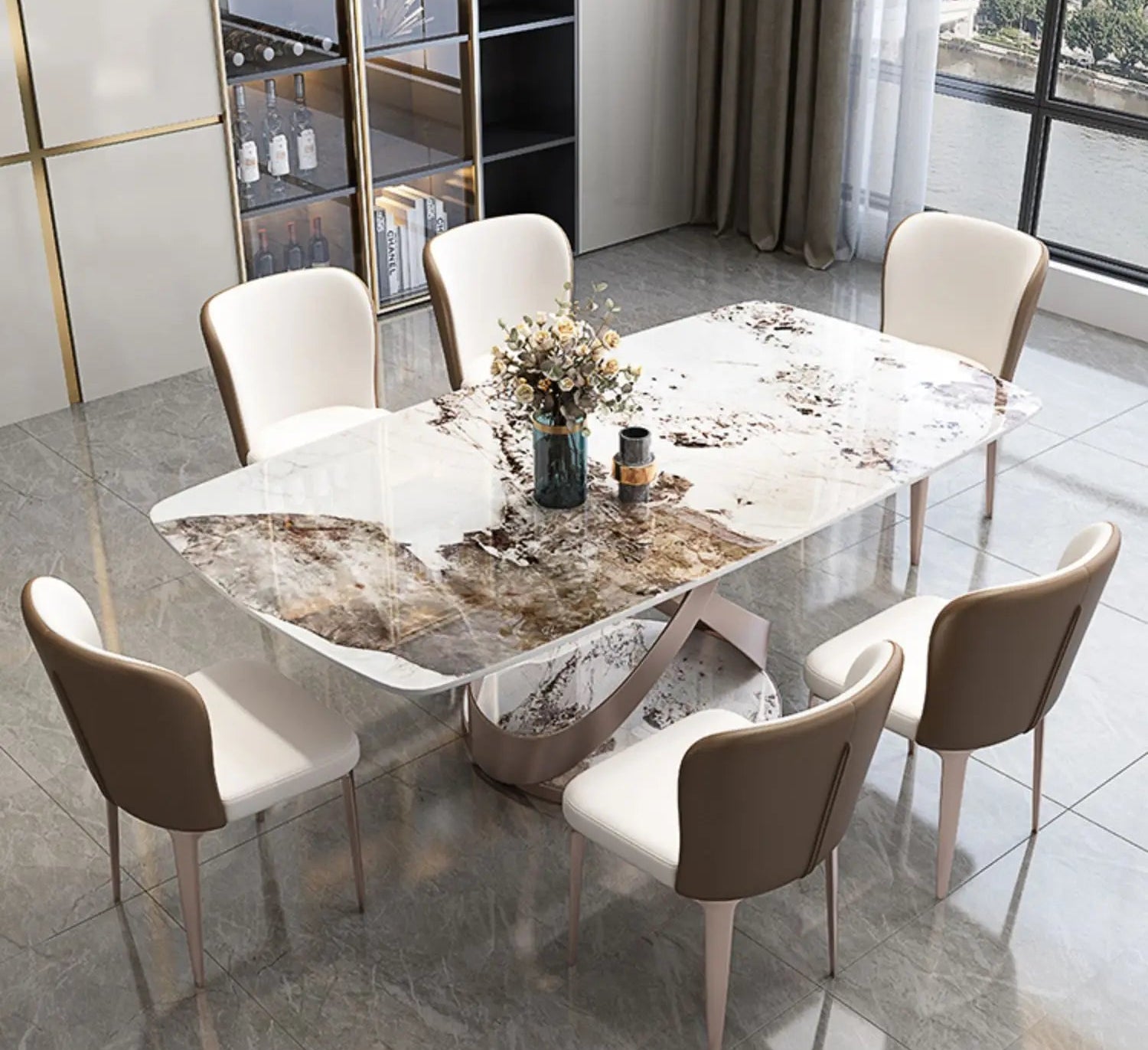 NEXRA™ Modern Marble Multi-Space Table