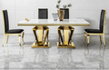 MARÉX™ Light-Luxury Marble Dining Table by PurelyhomeDeco
