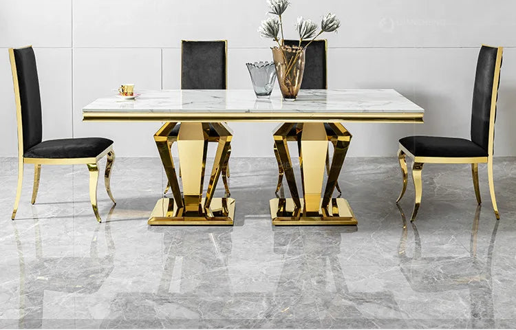 MARÉX™ Light-Luxury Marble Dining Table