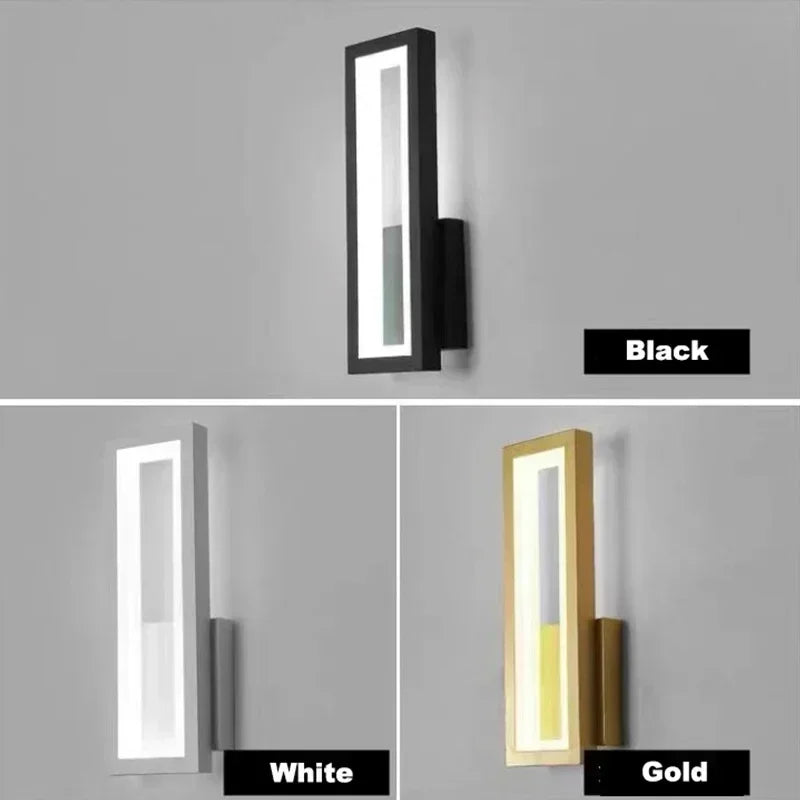 Linéa Duo – Modern Minimalist LED Wall Sconce | Black & White Bedside Light