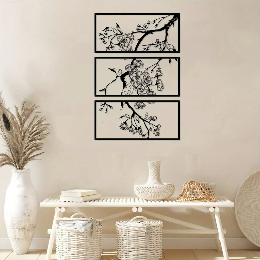 Black Petal Square by PurelyhomeDeco