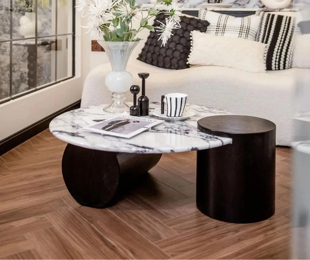 Calidora™ Round Coffee Table – Modern Living Room Accent Table by PurelyhomeDeco