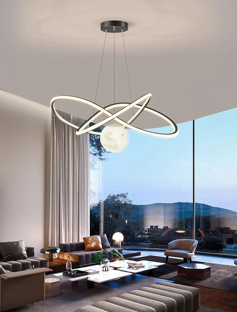 Luna Lux – Moon Shaped Designer Pendant Lamp