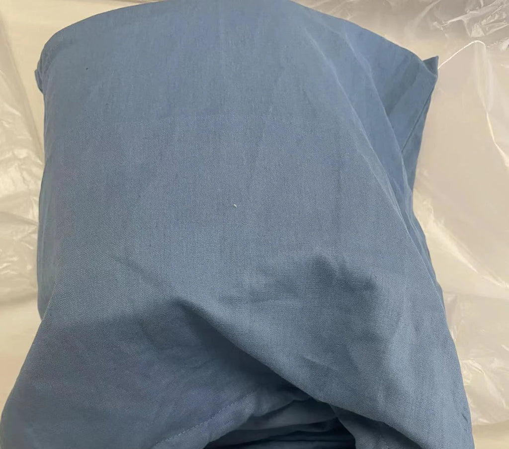 FlaxÉlysée™ Pure Linen Duvet Cover Set – Natural Flax French Linen Bedding with Coconut Button Closure