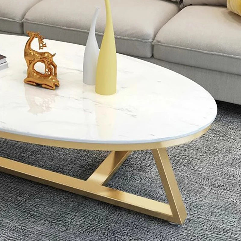 Verona™ Oval Marble Coffee Table – Modern Luxury Living Room Table by PurelyhomeDeco