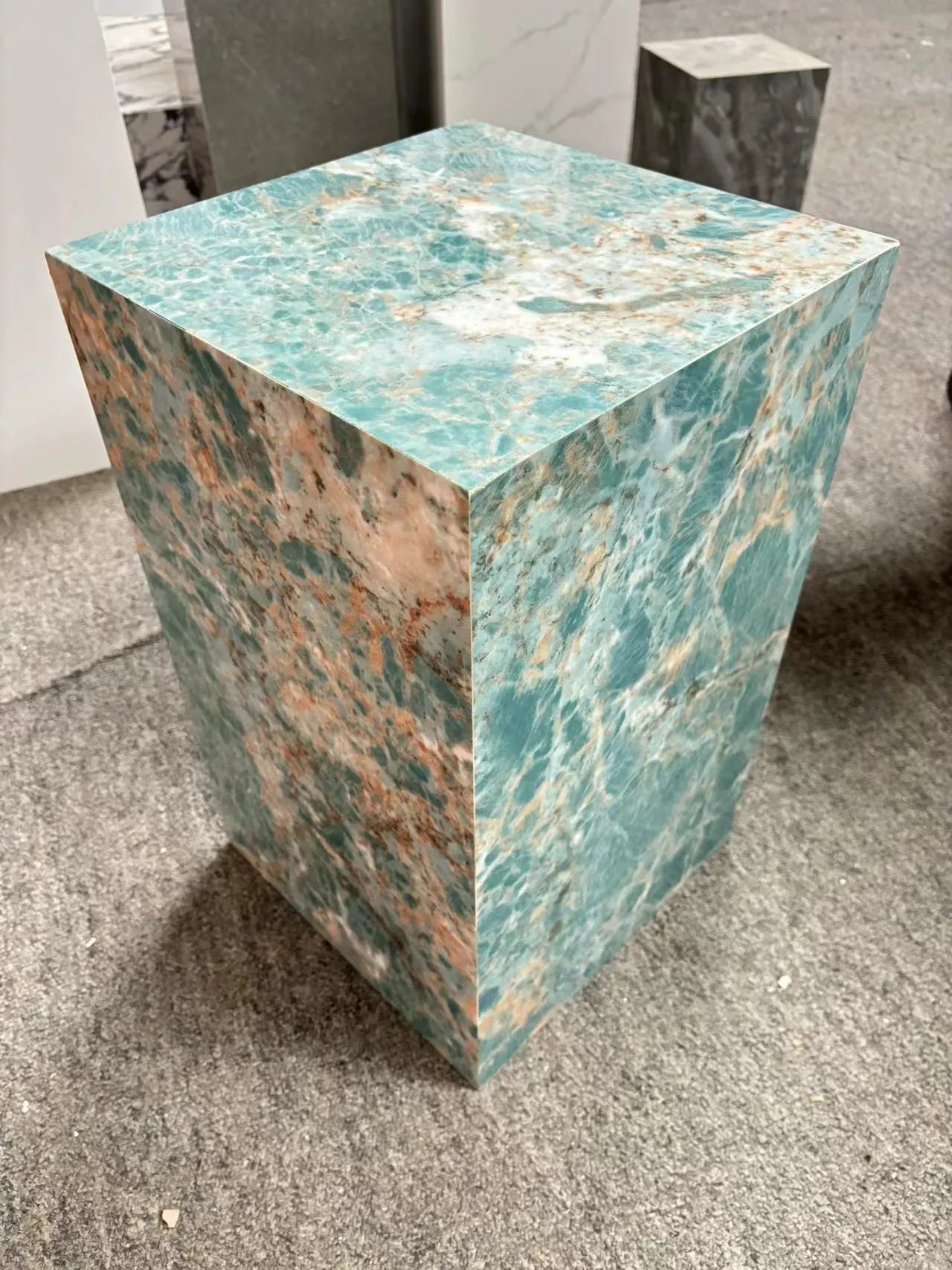 Linea Bulgari Edge Rock Slab Corner Table by PurelyhomeDeco