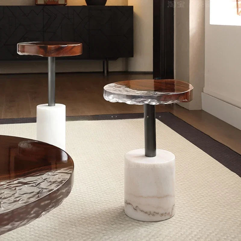 Aqua Lumina™ – Epoxy Resin Round Coffee Table by PurelyhomeDeco