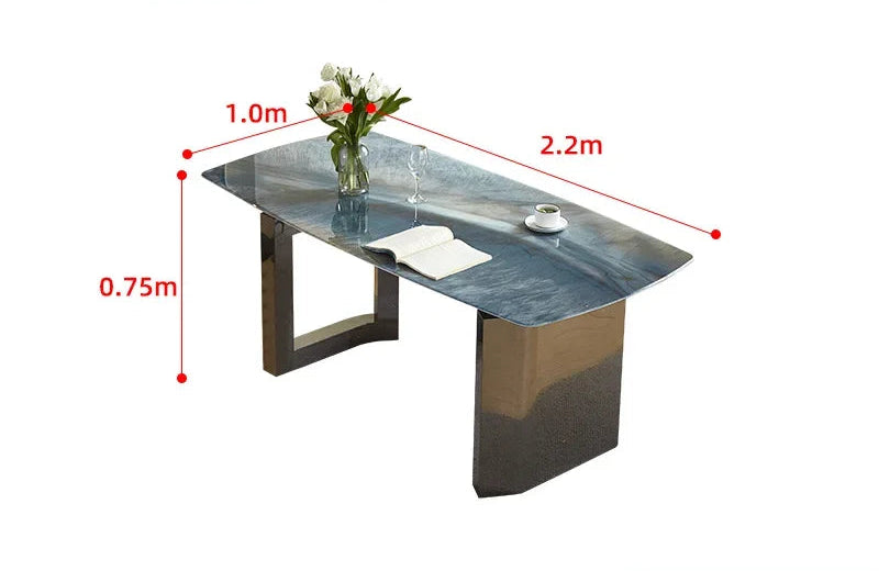 SILORA Premium Crystal Stone Dining Collection