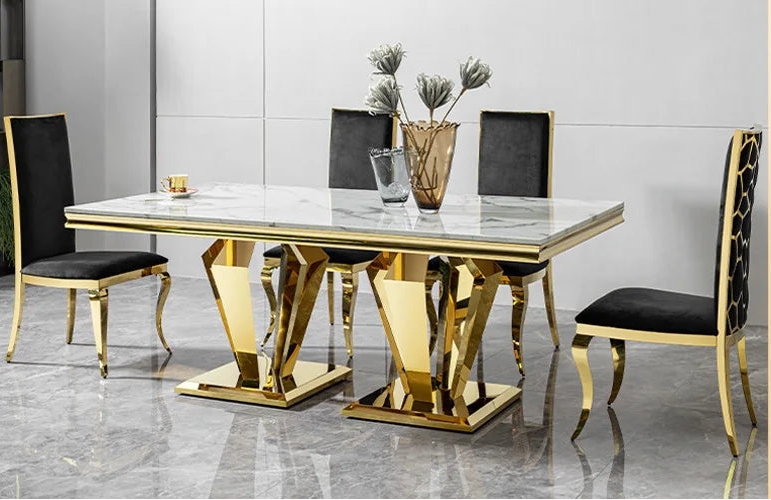 MARÉX™ Light-Luxury Marble Dining Table by PurelyhomeDeco