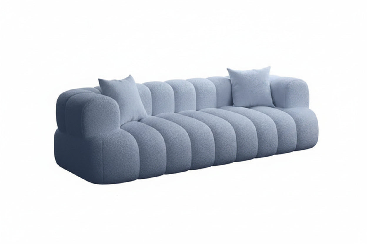 ARCELIA BLANC™ Velvet Cloud Couch | Deep Seat Designer Sofa