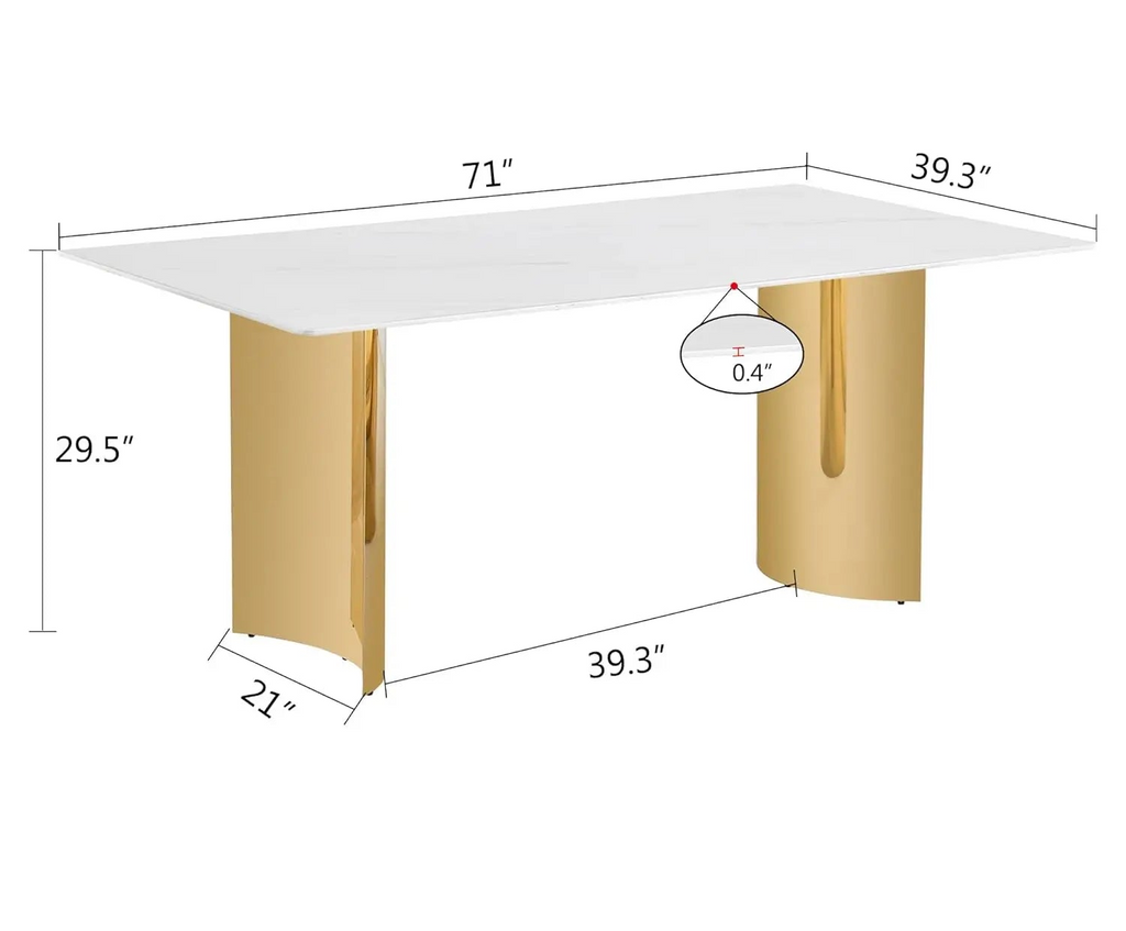 NEXRA™ Modern Marble Multi-Space Table