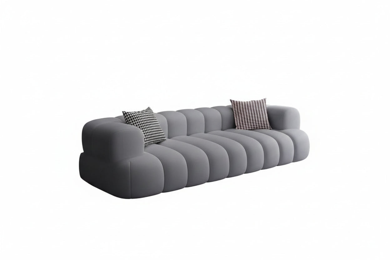 ARCELIA BLANC™ Velvet Cloud Couch | Deep Seat Designer Sofa