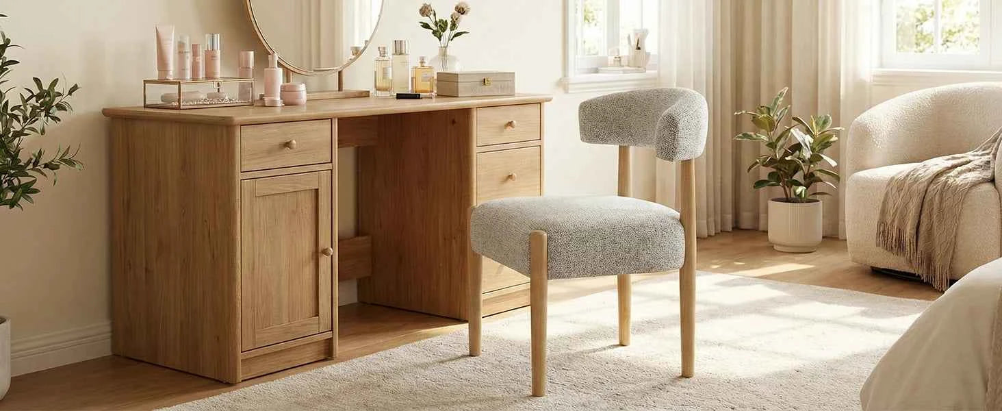 Curvena™ Upholstered Dining Chairs – Set of 4 by PurelyhomeDeco