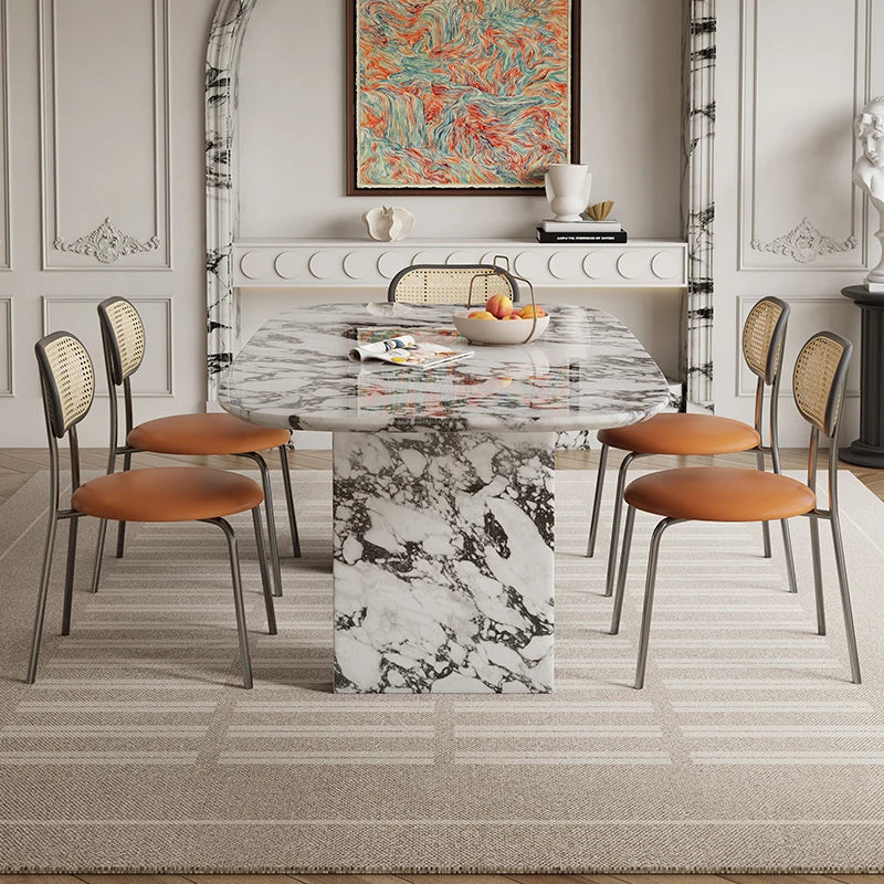 MAISONÉA™ French Cream Marble Dining Table