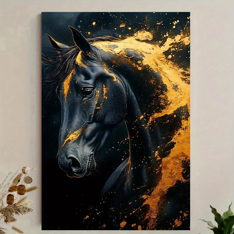 Country Luxe Horse Portrait by PurelyhomeDeco