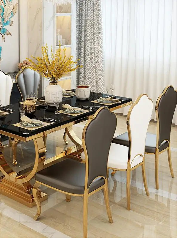 ZANORIA™ Elite Gold Structure Dining Set