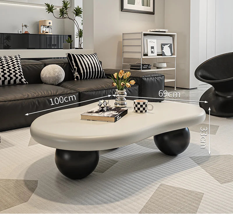 NUVORA™ Cream Cloud Coffee Table by PurelyhomeDeco