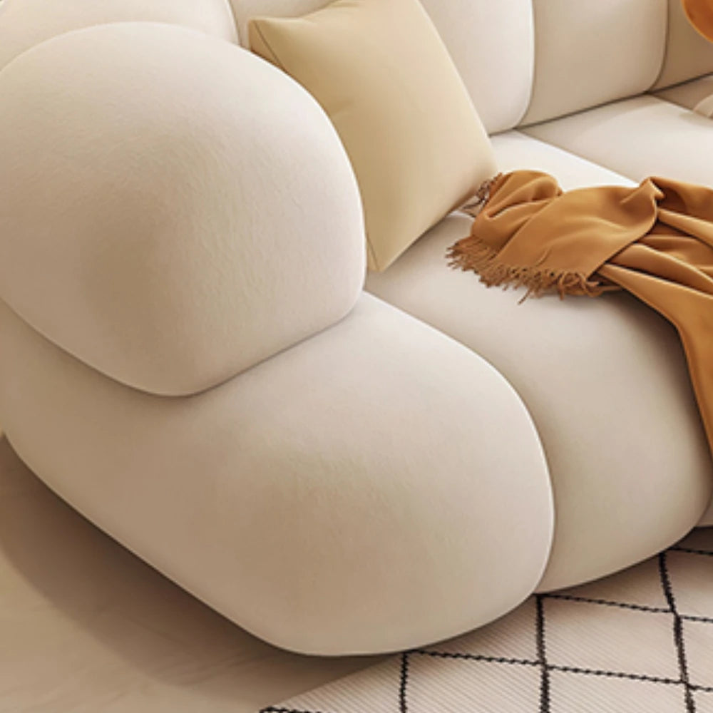 ARCELIA BLANC™ Velvet Cloud Couch | Deep Seat Designer Sofa