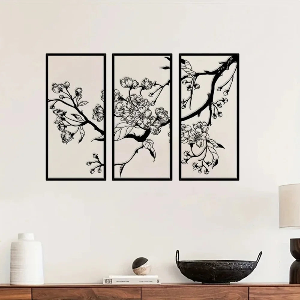 Black Petal Square by PurelyhomeDeco