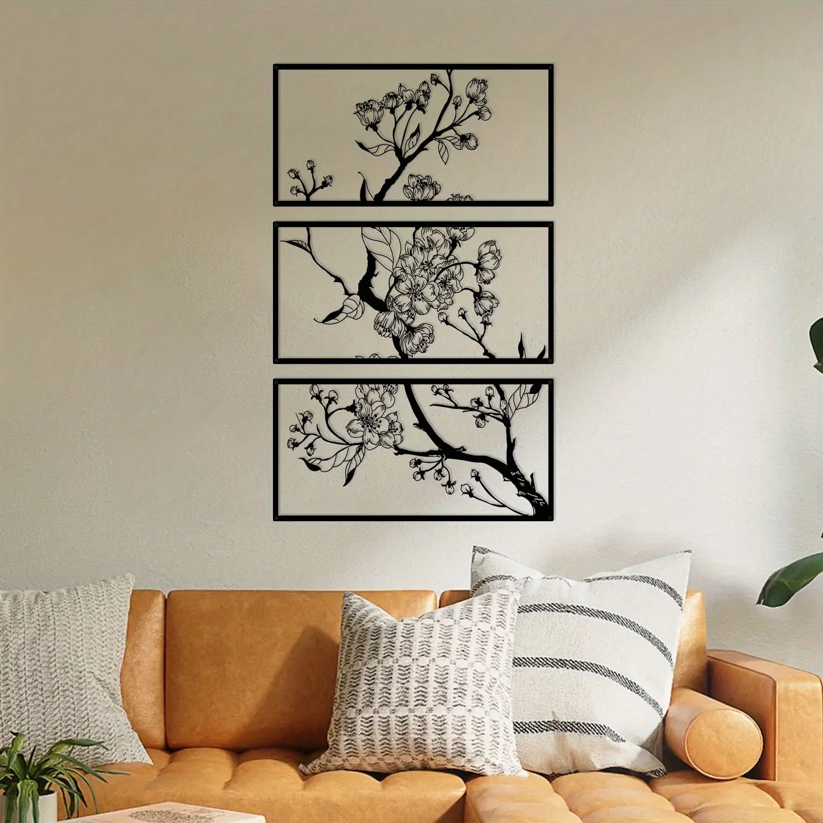 Black Petal Square by PurelyhomeDeco