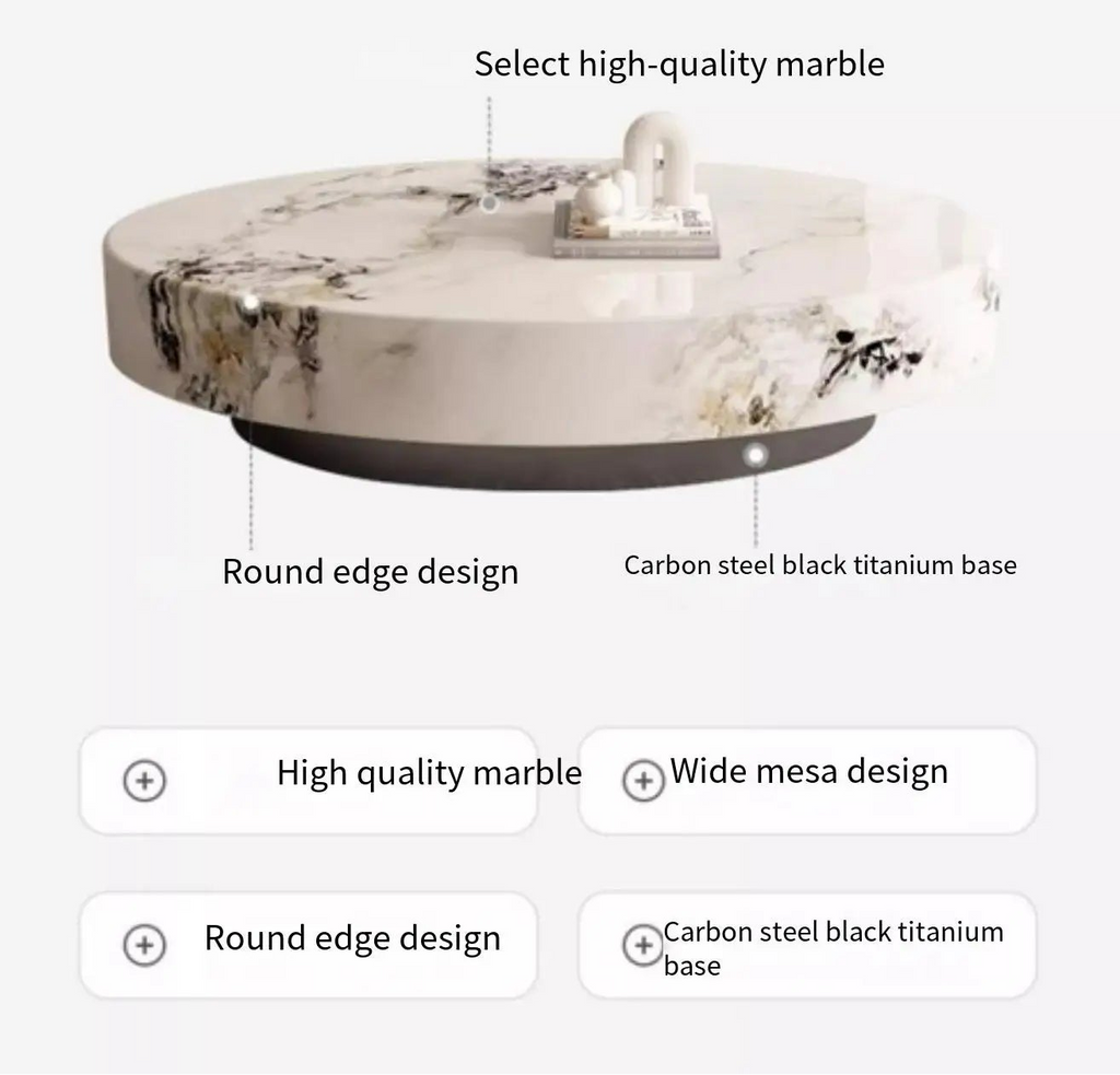 MONTERO ELIPSE™ Marble Living Collection by PurelyhomeDeco