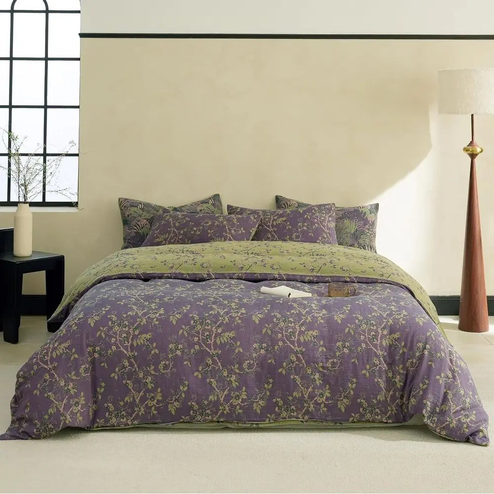 Violet Empress Jacquard Duvet Set
