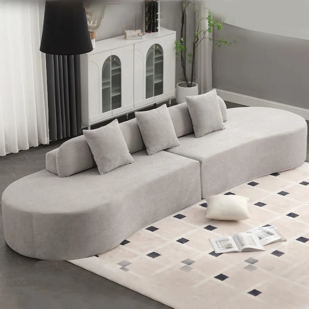 ARCOVA GRAND™ 130.5" Curved Sectional | Sculptural Cloud Couch